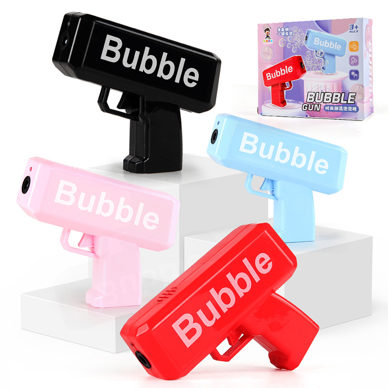 Party Games Kids Outdoor - Electric Bubble Gun with Sound and