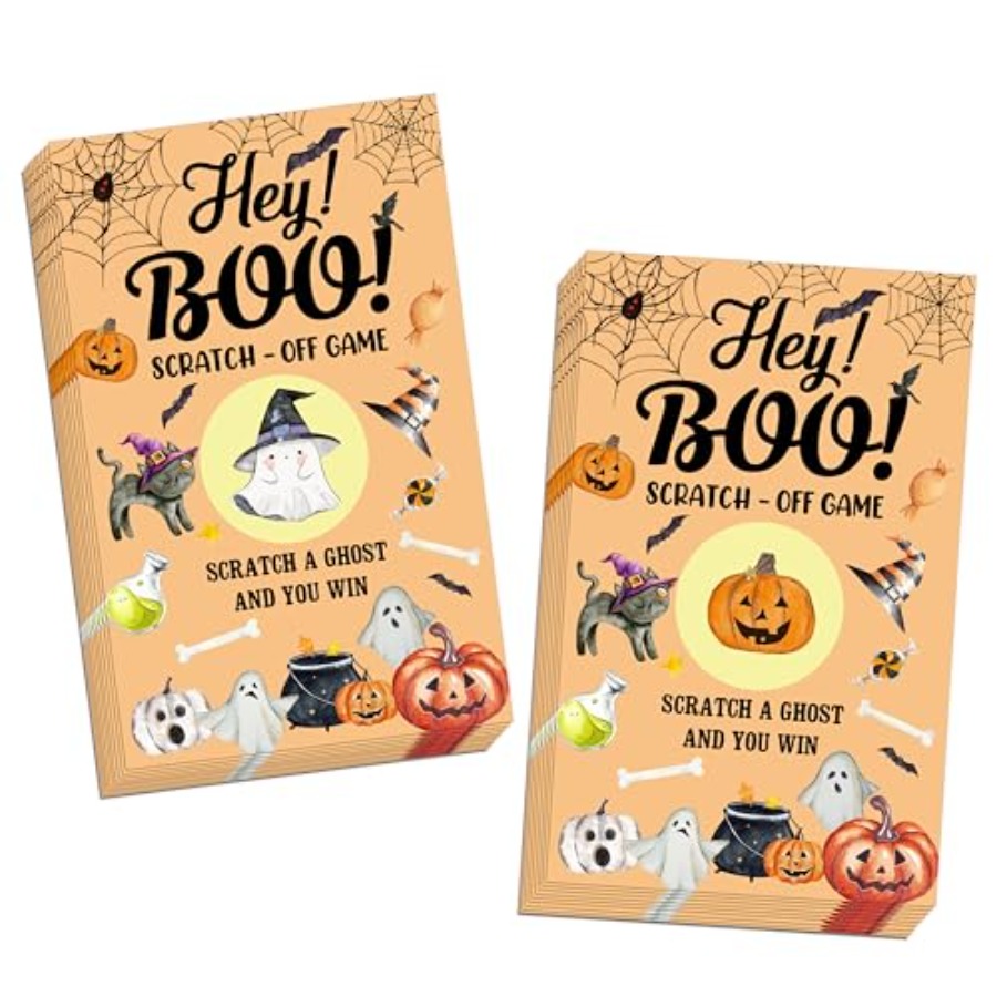 Party Games Group For Adults - Halloween Games -50 Pack, Scratch Off
