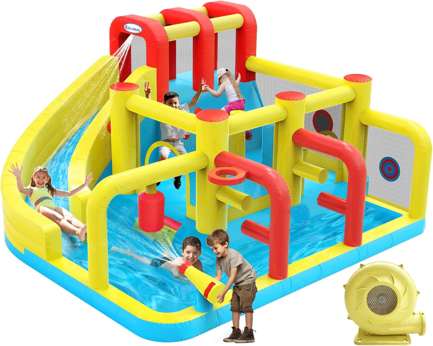 Party Games Kids Outdoor - Kids Inflatable Water Slide Bounce House