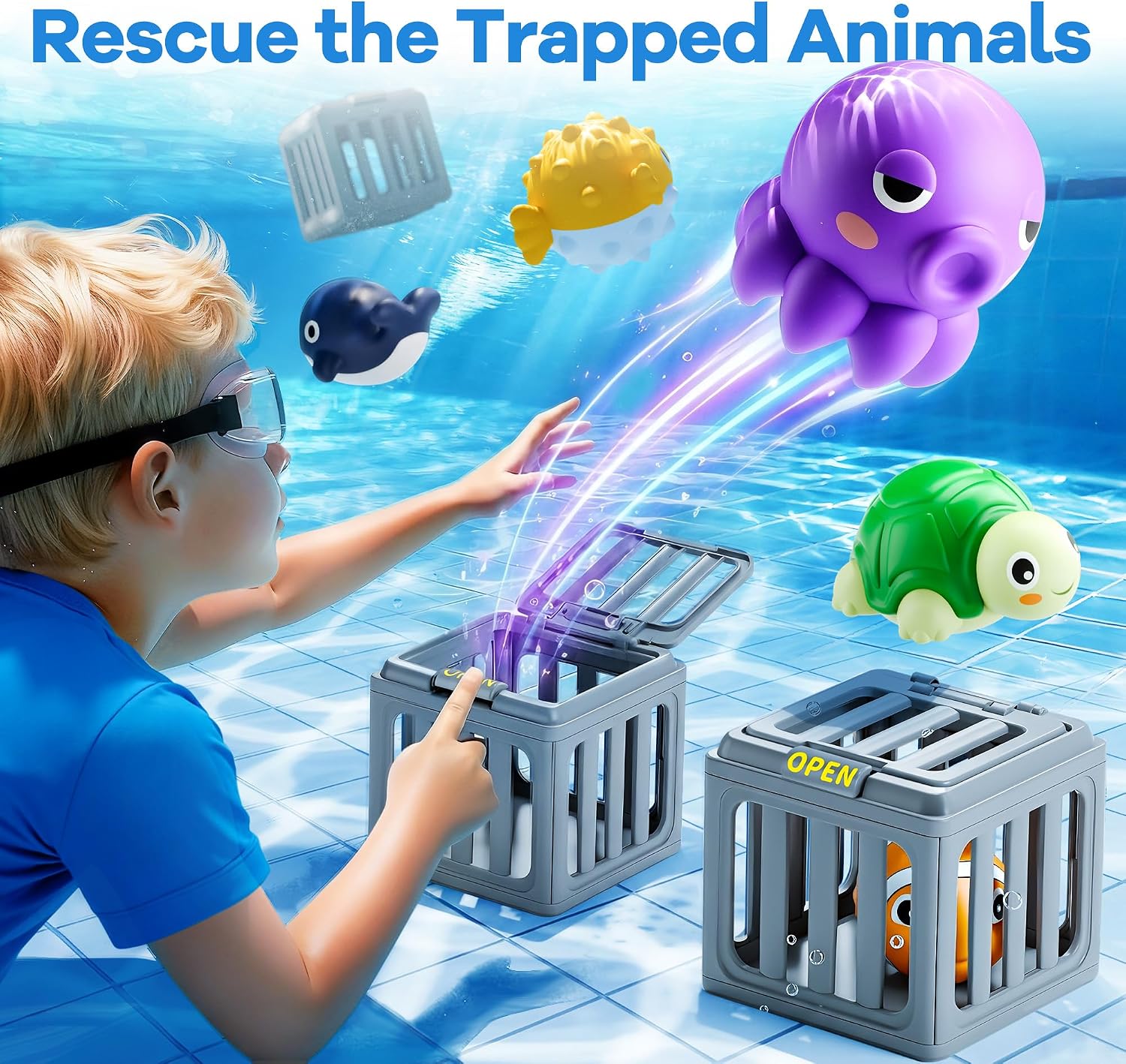 Party Games Animals - Altrek Store Funscape Kids Pool Diving