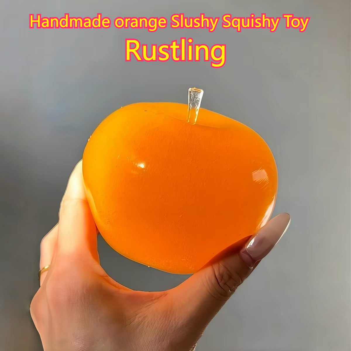 Party Games Young Adults - Handmade orange Slushy Squishy Toy Soft