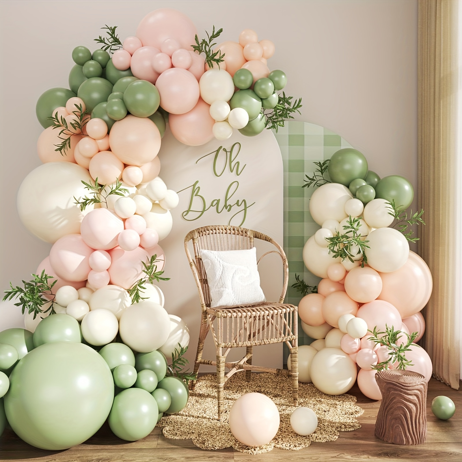 131pcs Sage Green And Pink Pas - Party Games Bridal Shower 리뷰 및 가격