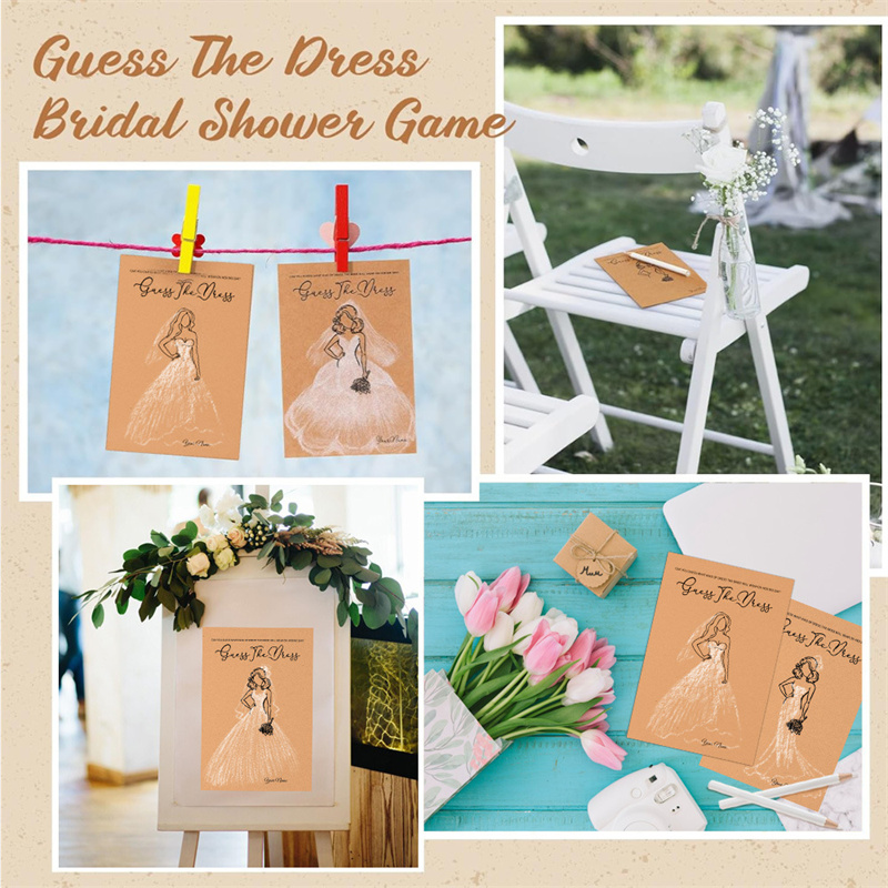 20pcs Guess Dress Game Cards W - Party Games Bridal Shower 리뷰 및 가격