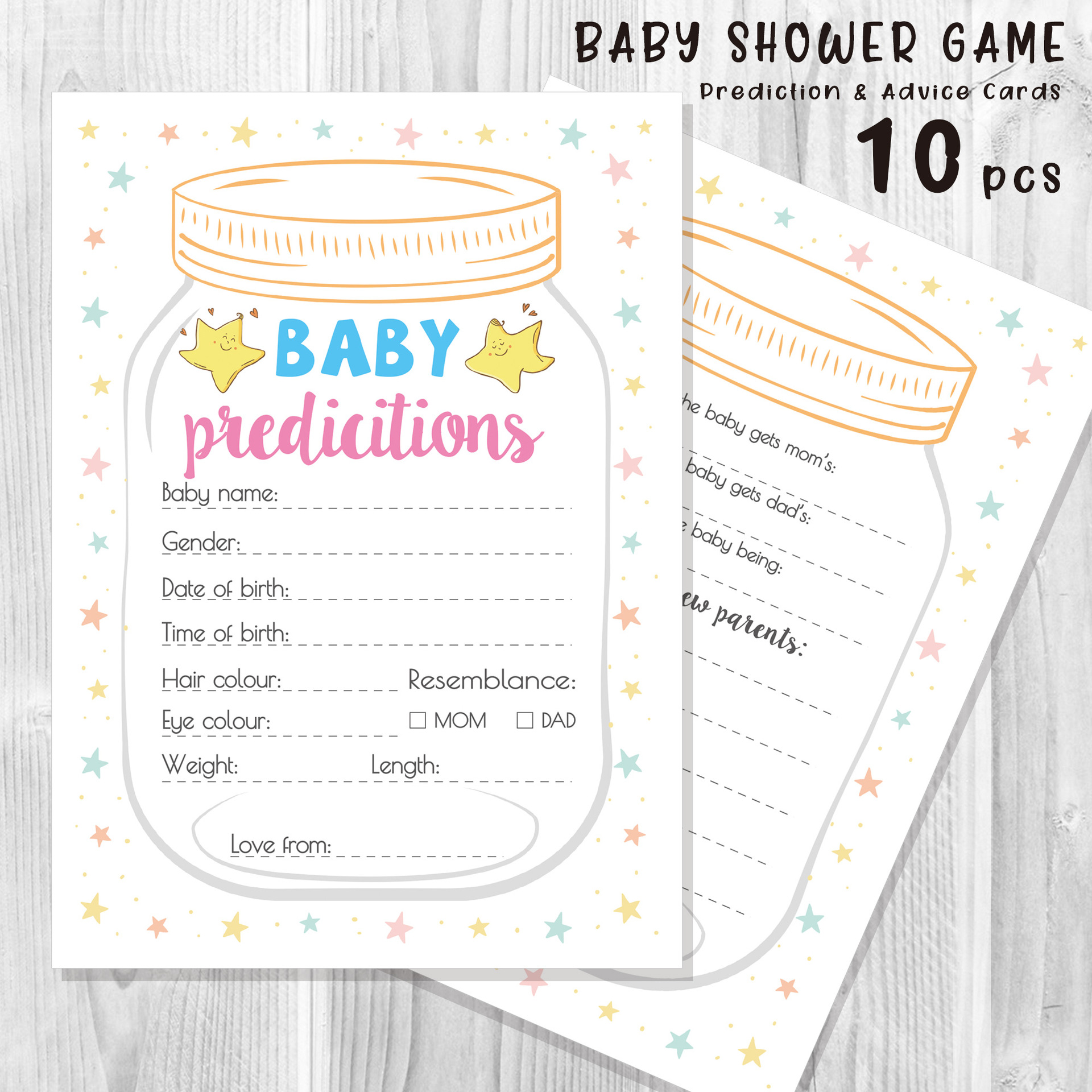 10pcs Gender Reveal Baby Showe - Party Games Group For Adults 리뷰 및 가격