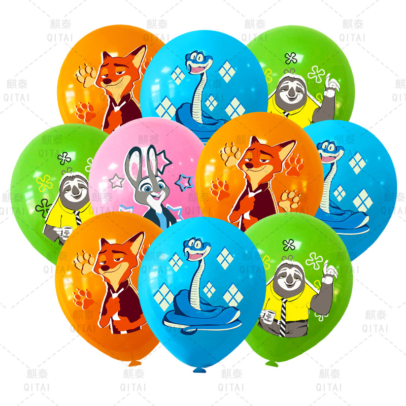 New Zootopia Balloons Wild Ani - Party Games Animals 리뷰 및 가격