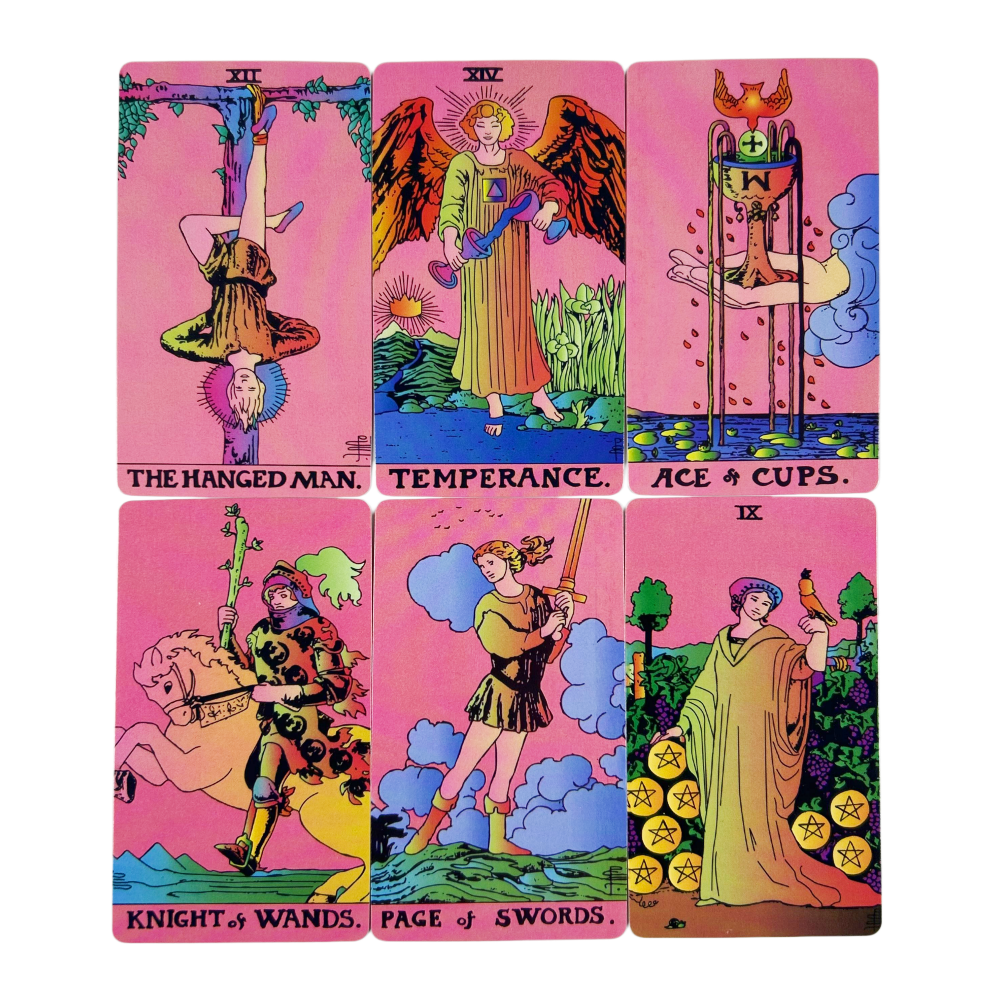 Pink Rider Tarot Card Deck 78  - Party Games Mystery 리뷰 및 가격