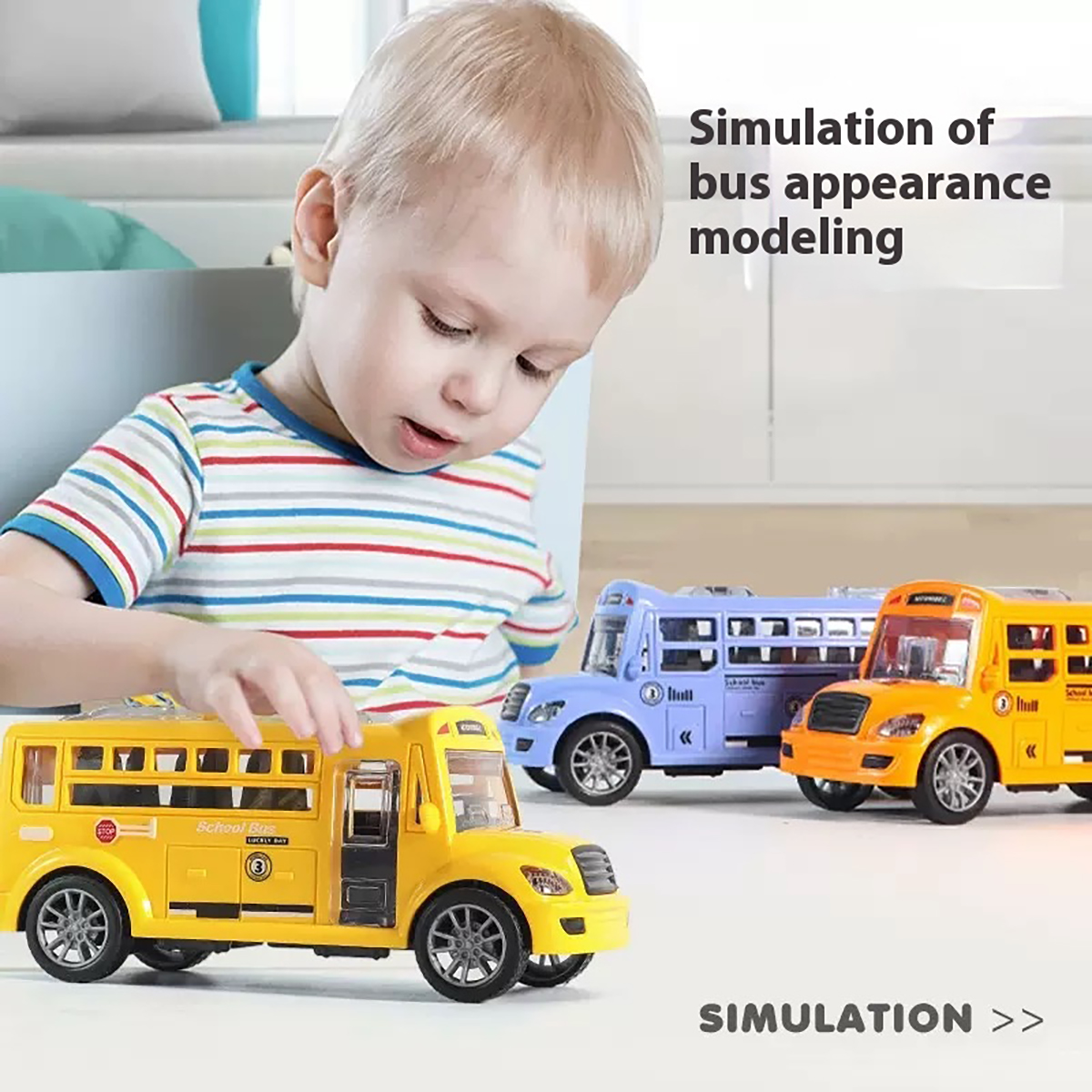 1 Piece School Bus Toy Inertia - Party Games Bus 리뷰 및 가격