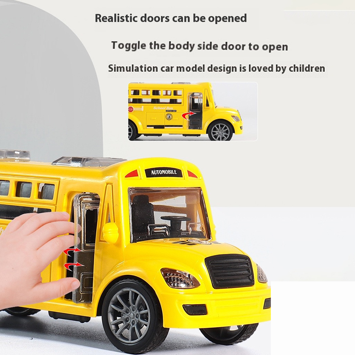 1 Piece School Bus Toy Inertia - Party Games Bus 리뷰 및 가격