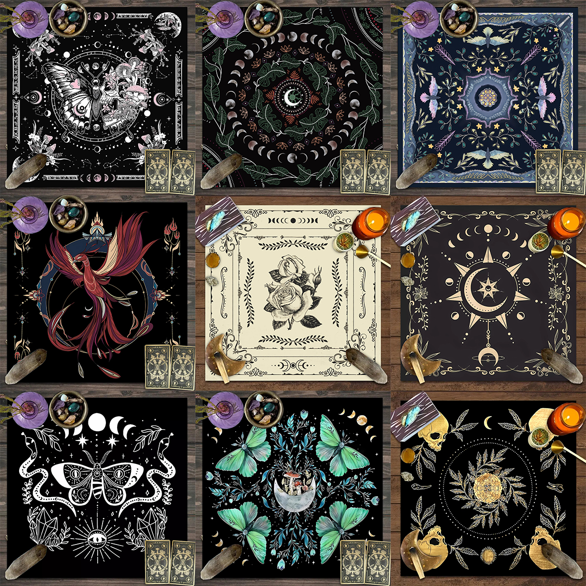 1pc Tarot card tablecloth, mys - Party Games Mystery 리뷰 및 가격