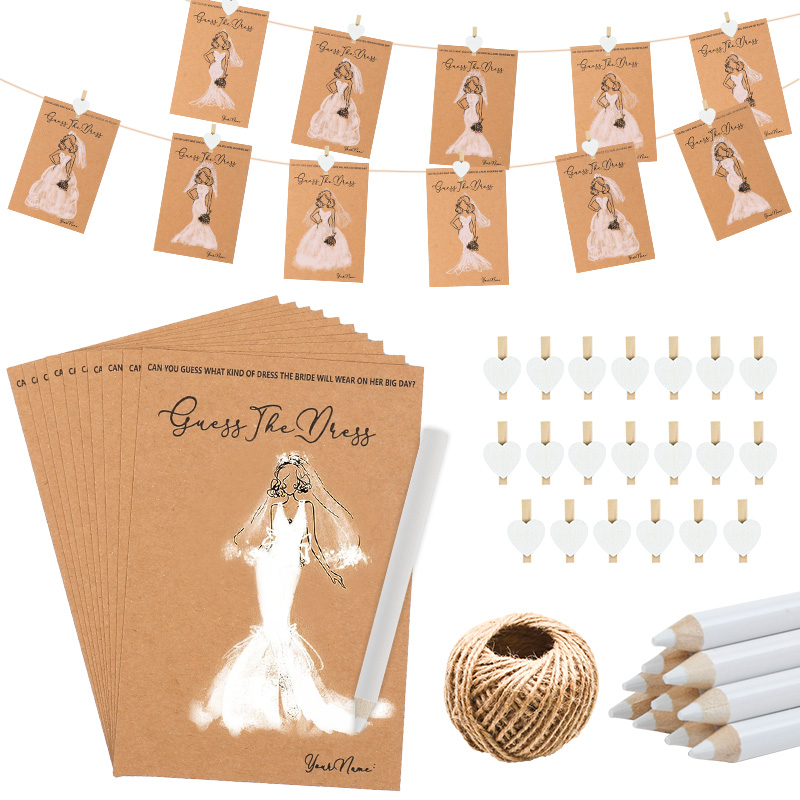 10/20Sets Guess Wedding Dress  - Party Games Bridal Shower 리뷰 및 가격