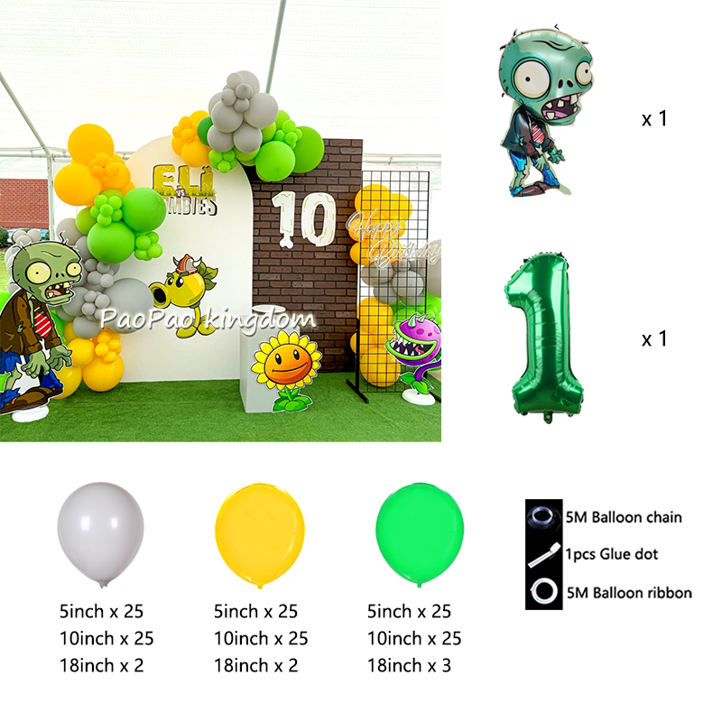 Plants Vs Zombies Balloons Car - Zombie Party Games 리뷰 및 가격