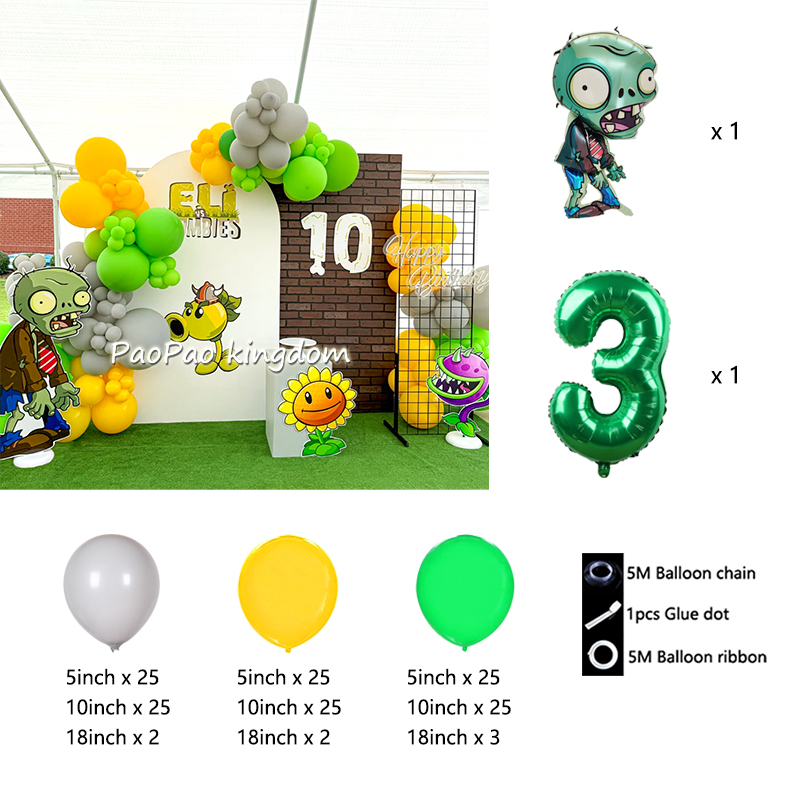 Plants Vs Zombies Balloons Car - Zombie Party Games 리뷰 및 가격