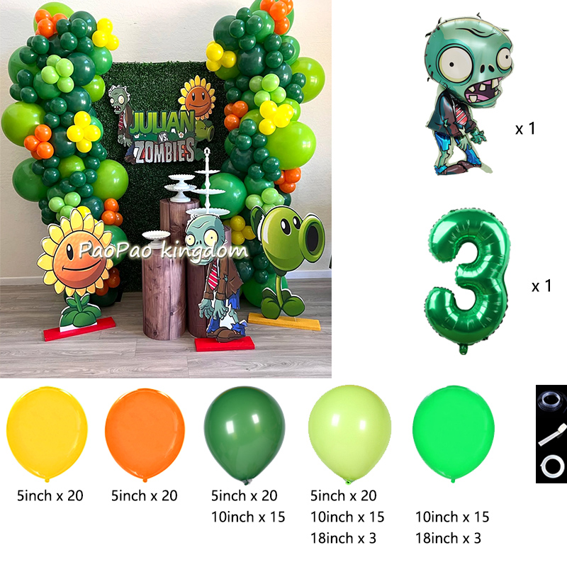 Plants Vs. Z-Zombies Balloons  - Zombie Party Games 리뷰 및 가격