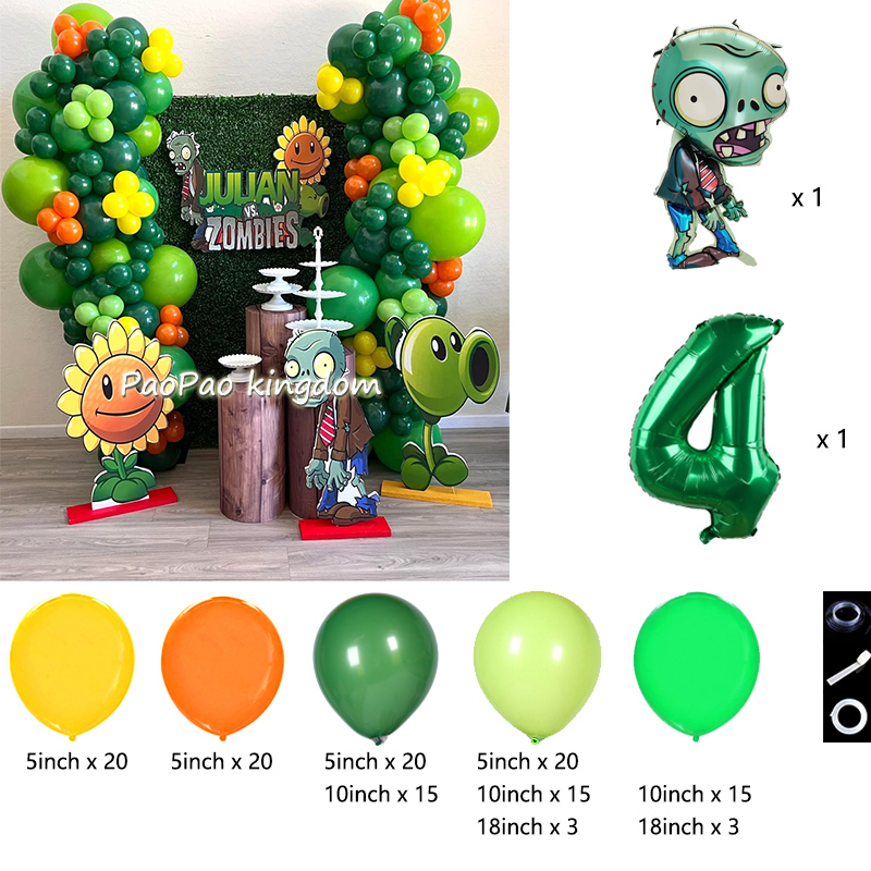 Plants Vs. Z-Zombies Balloons  - Zombie Party Games 리뷰 및 가격