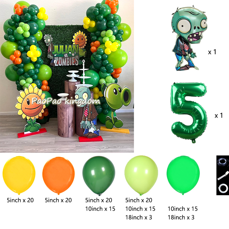 Plants Vs. Z-Zombies Balloons  - Zombie Party Games 리뷰 및 가격