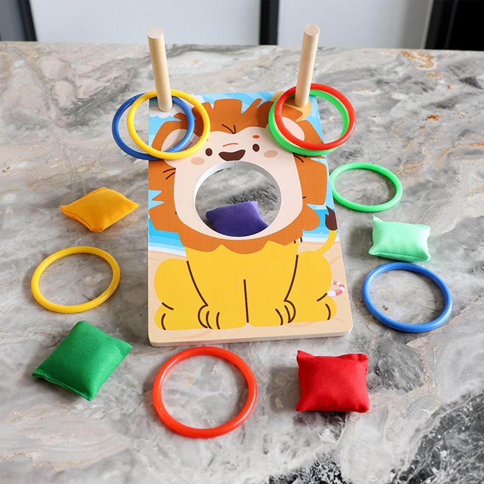Wooden Bean Bag Toss Game Ring - Party Games Group For Adults 리뷰 및 가격
