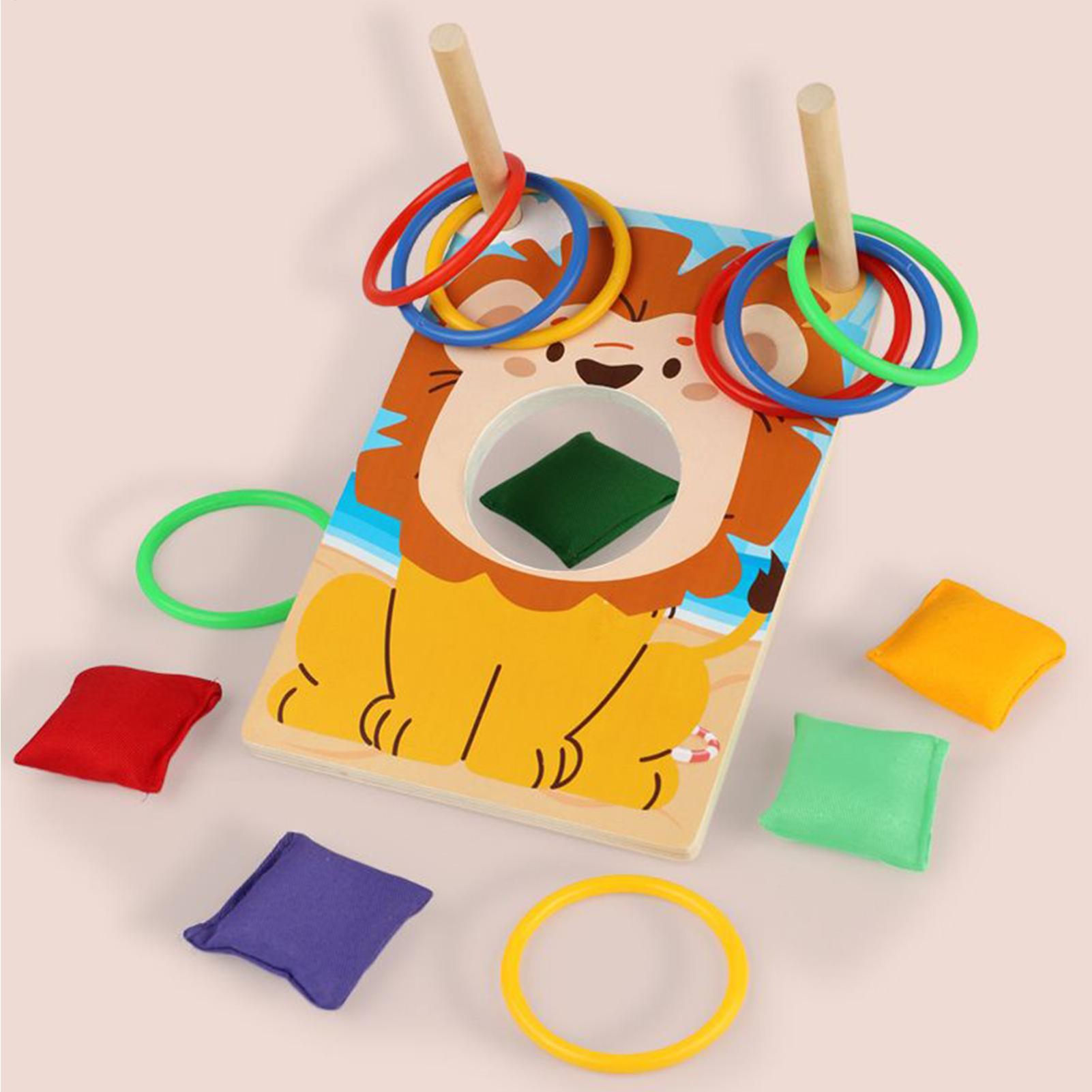 Wooden Bean Bag Toss Game Ring - Party Games Group For Adults 리뷰 및 가격