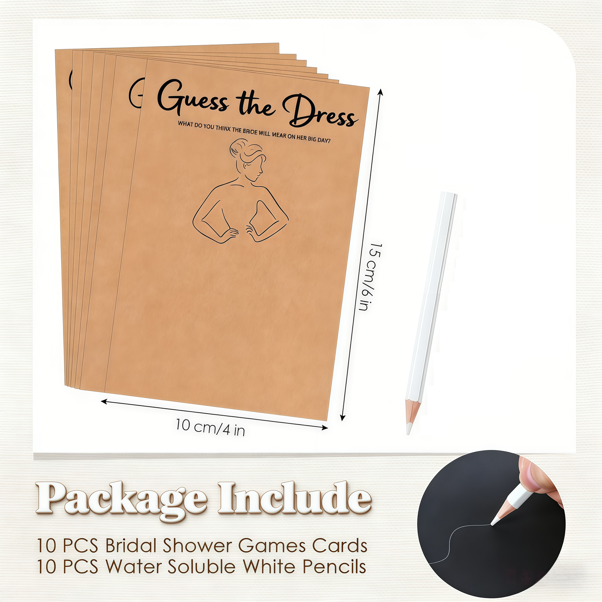 20PCS Guess The Dress Bridal S - Party Games Bridal Shower 리뷰 및 가격