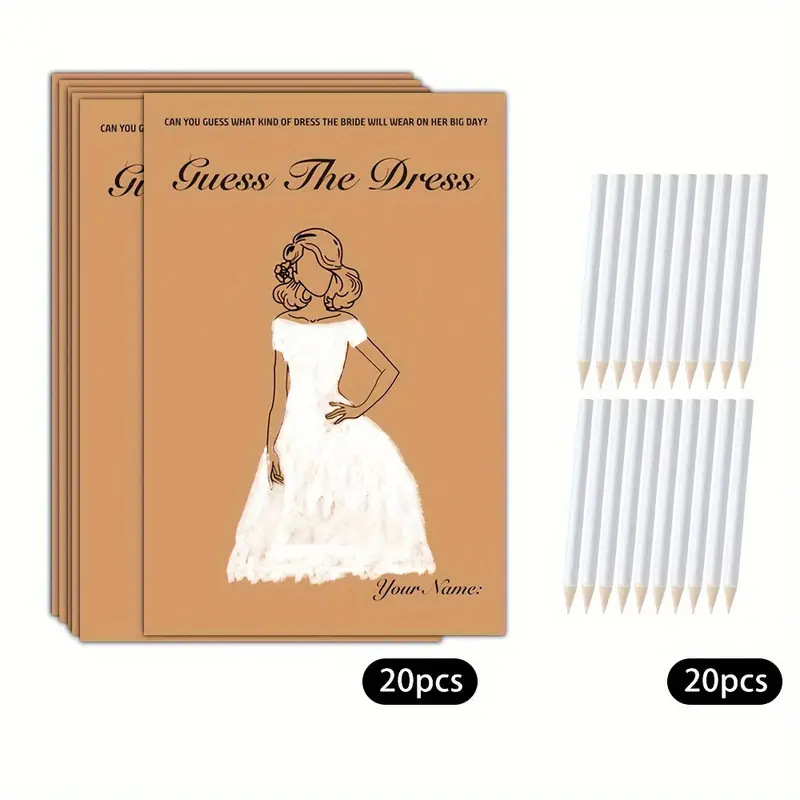 20pcs/Set Funny Guess The Dres - Party Games Bridal Shower 리뷰 및 가격