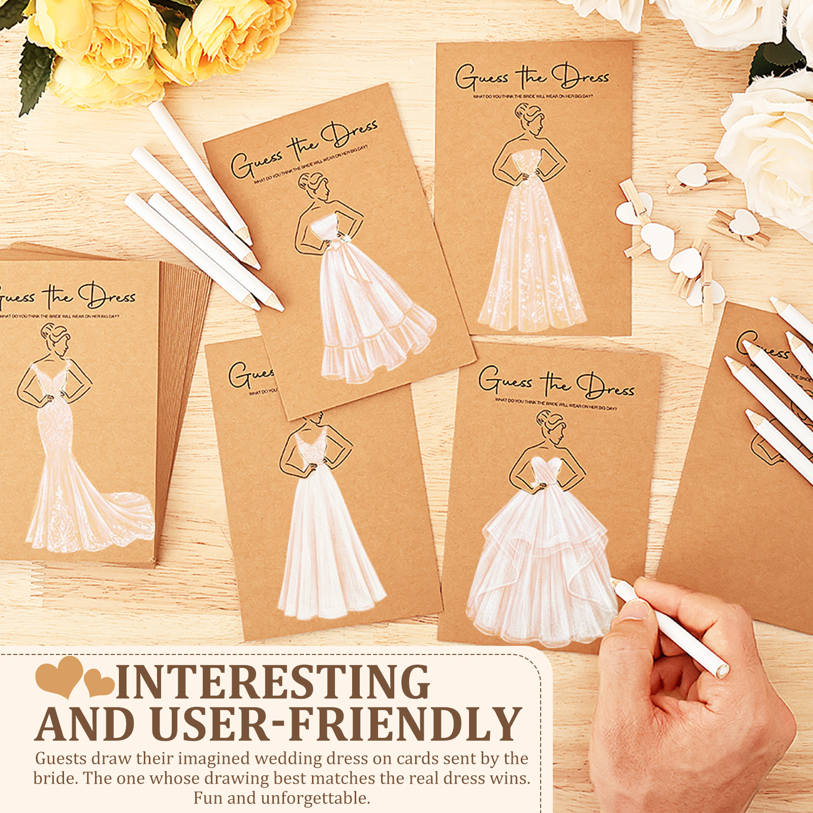 30/60PC Wedding Dress Game Car - Party Games Bridal Shower 리뷰 및 가격