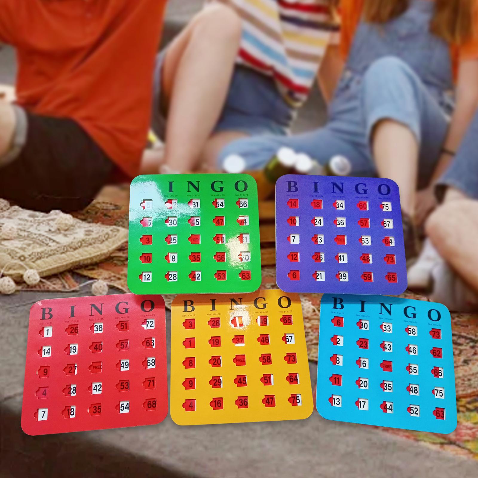 5 Pieces Large Print Bingo Car - Party Games Group For Adults 리뷰 및 가격