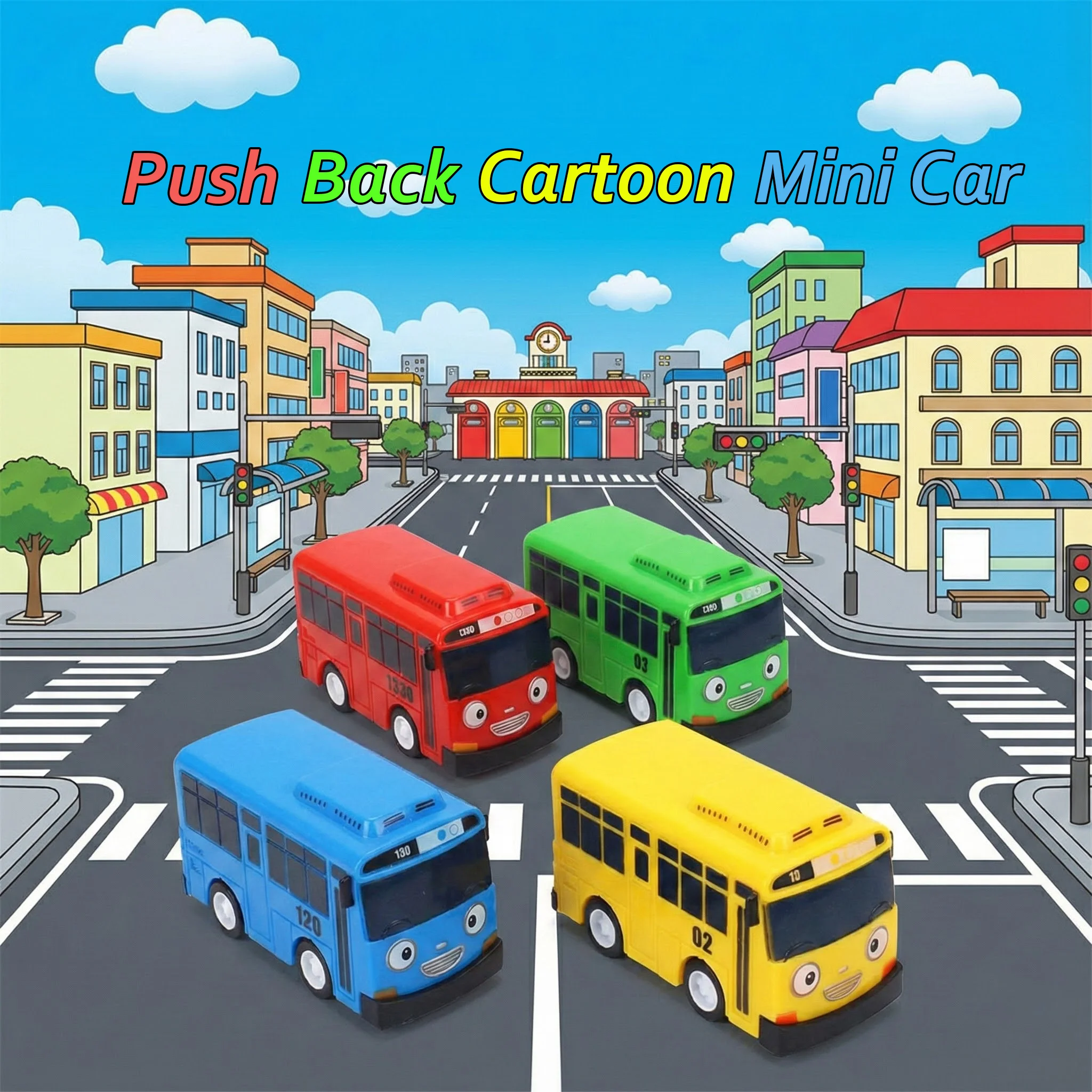 Mini Pull Back Tayo Bus Toy Se - Party Games Bus 리뷰 및 가격