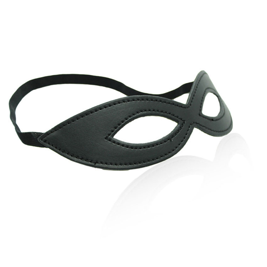 Black Leather Eye Mask For Sex - Party Games Mystery 리뷰 및 가격