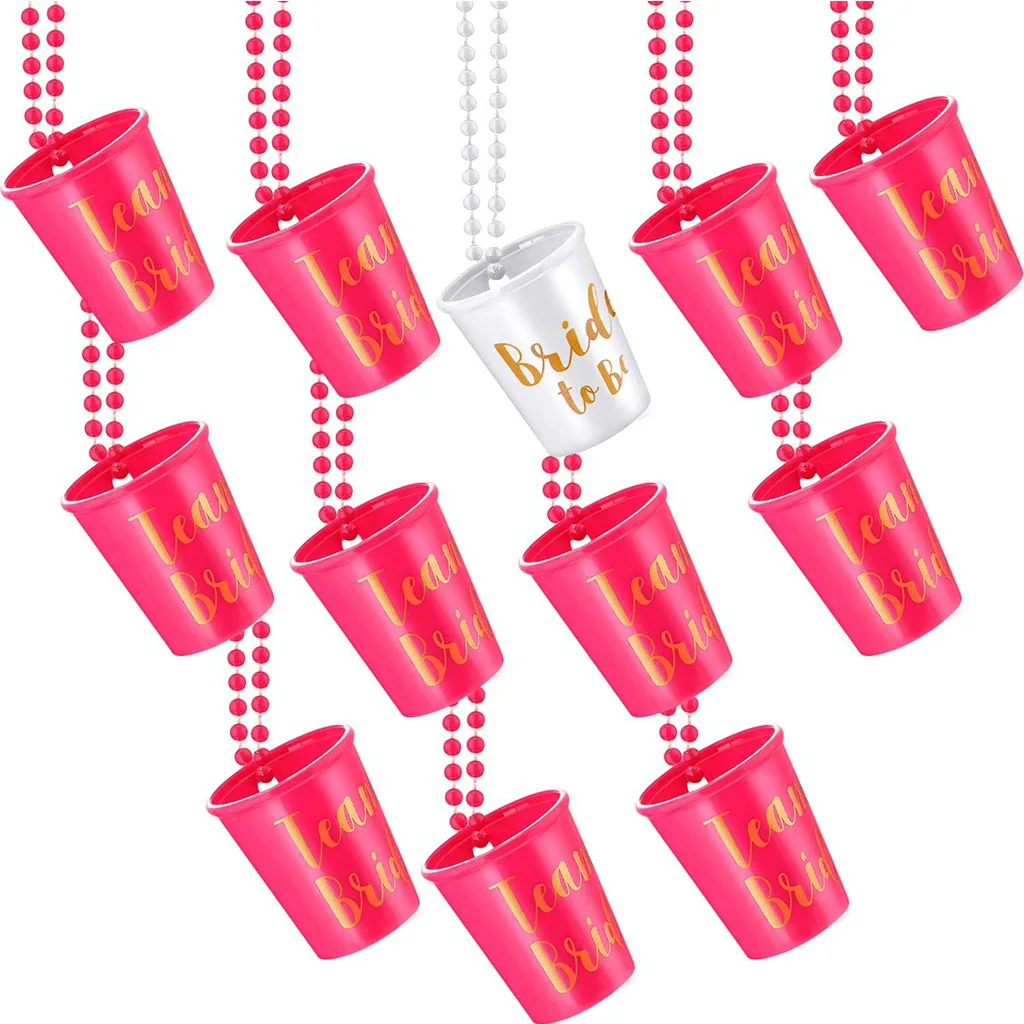12pcs Team Bride Shot Glass Ne - Party Games Bridal Shower 리뷰 및 가격