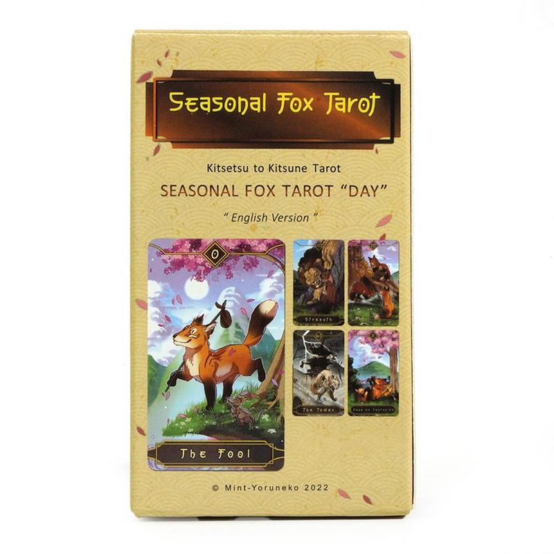 78pcs Tarot Cards Seasonal Fox - Party Games Meaning 리뷰 및 가격