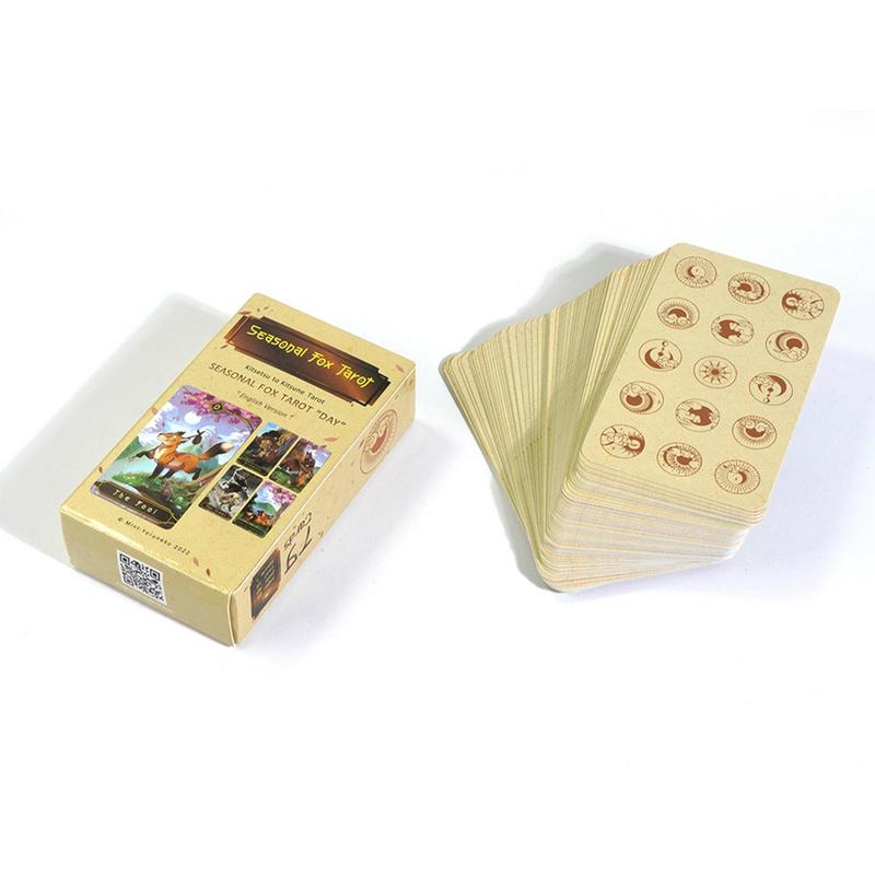 78pcs Tarot Cards Seasonal Fox - Party Games Meaning 리뷰 및 가격
