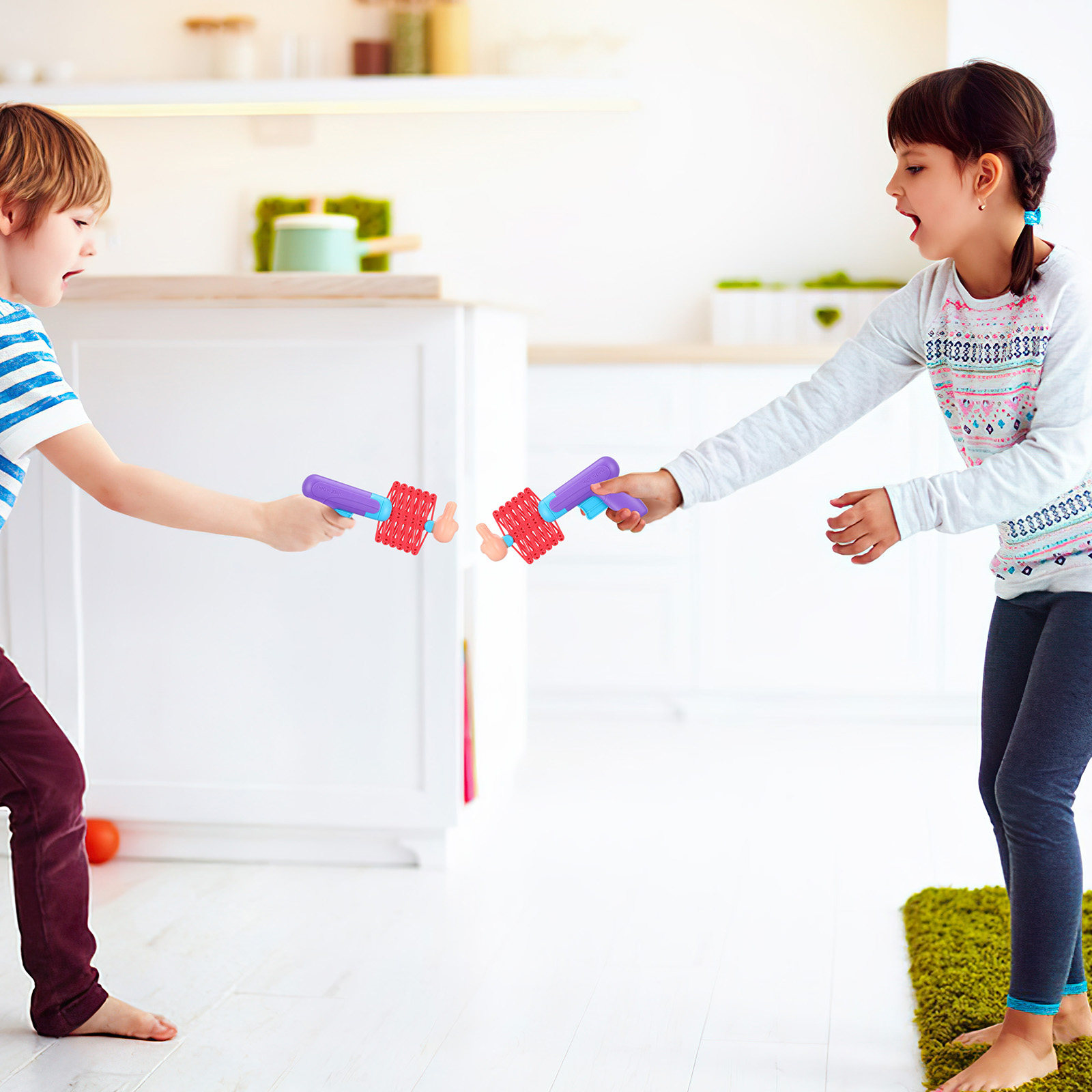 2Pcs Telescopic Spring Fists P - Party Games Kids Outdoor 리뷰 및 가격