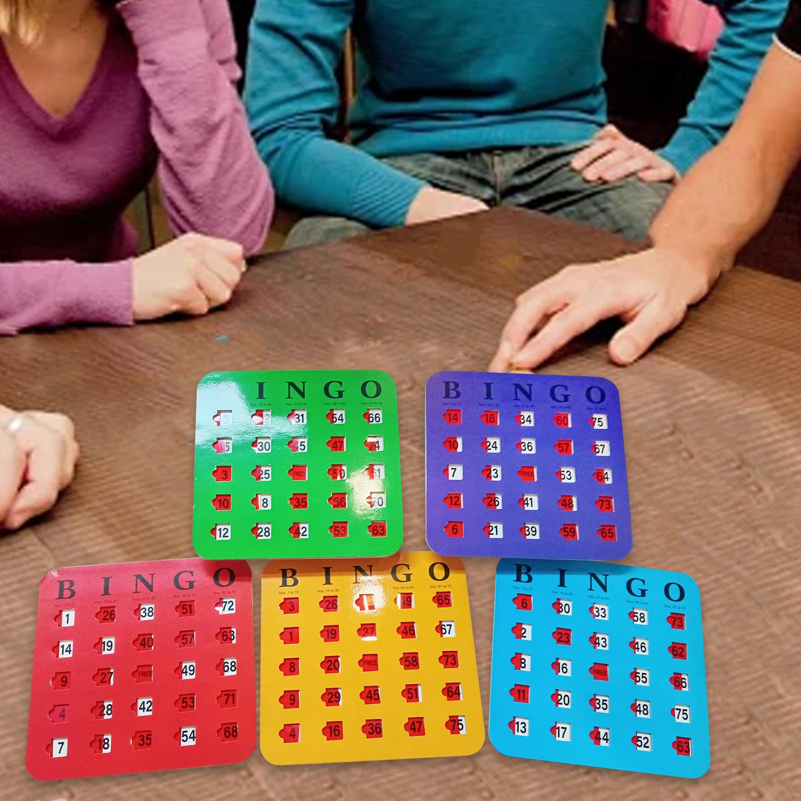 5 Pieces Large Print Bingo Car - Party Games Group For Adults 리뷰 및 가격