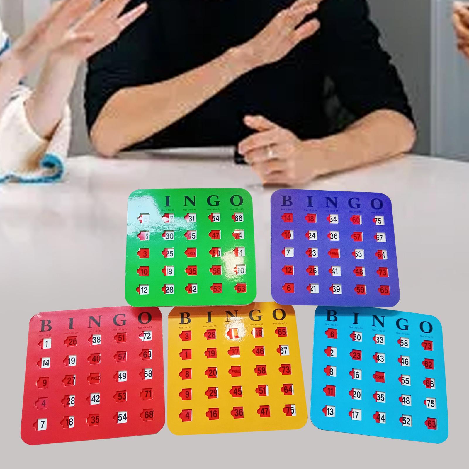5 Pieces Large Print Bingo Car - Party Games Group For Adults 리뷰 및 가격
