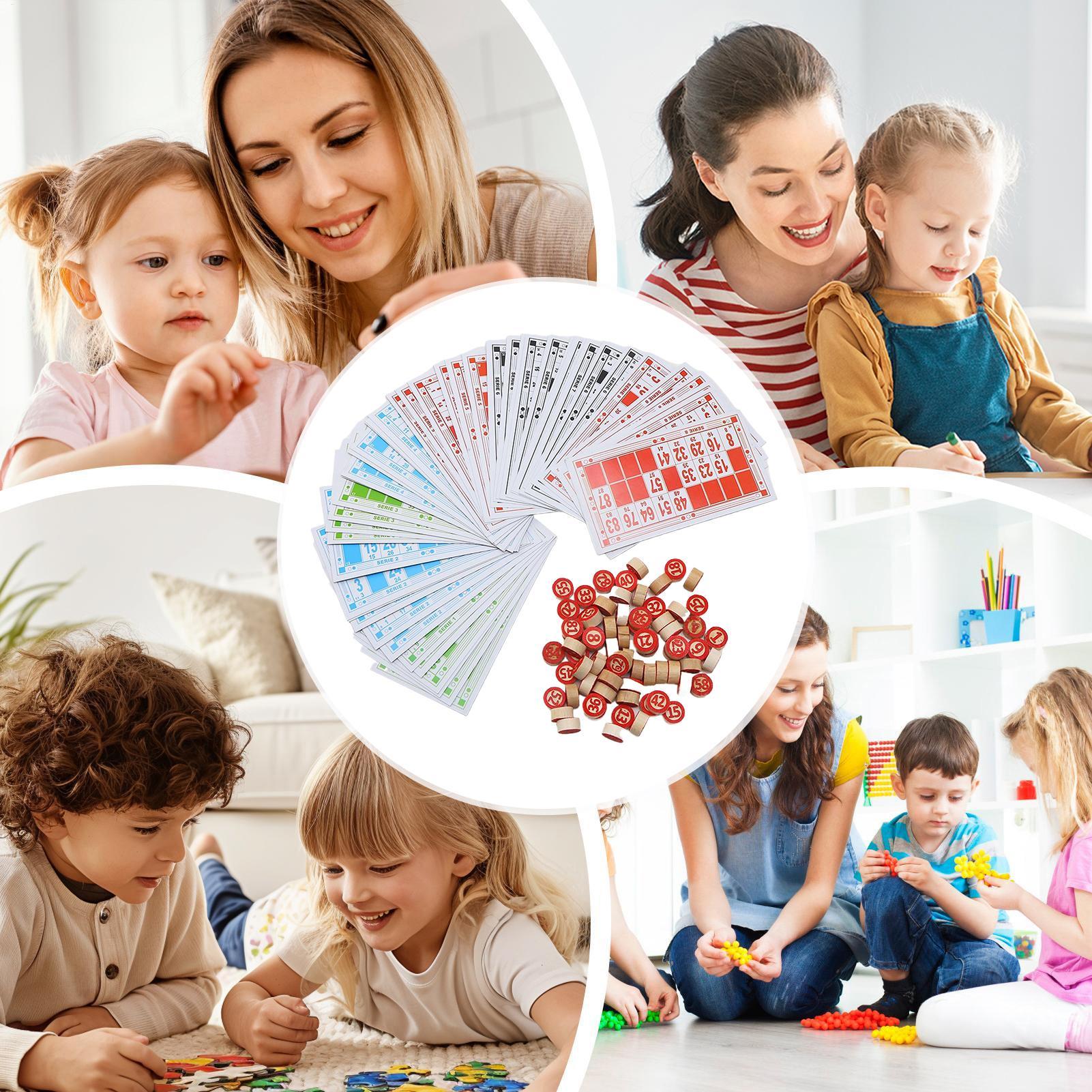 Bingo Set Wooden Funny Educati - Party Games Group For Adults 리뷰 및 가격