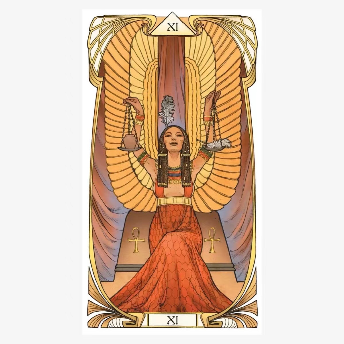 Egyptian Art Nouveau Tarot car - Party Games Meaning 리뷰 및 가격